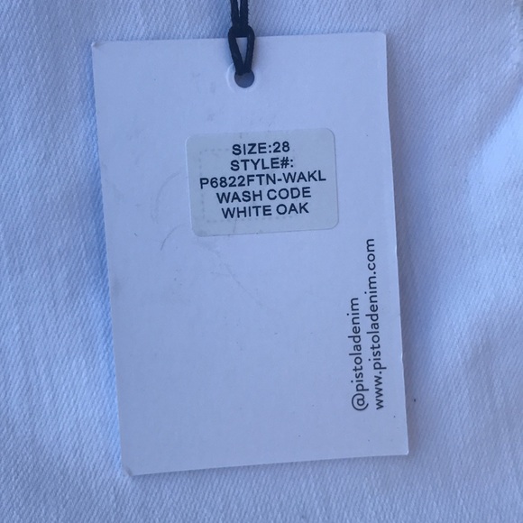 NWT Pistola Jennifer Distressed High Waist Skinny White Jeans - Picture 3 of 10